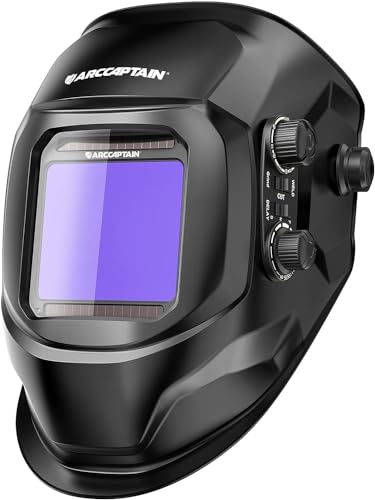Capacete de soldador ARCCAPTAIN, capô de soldador de escurecimento automático 1/1/1/1 clareza ótica superior