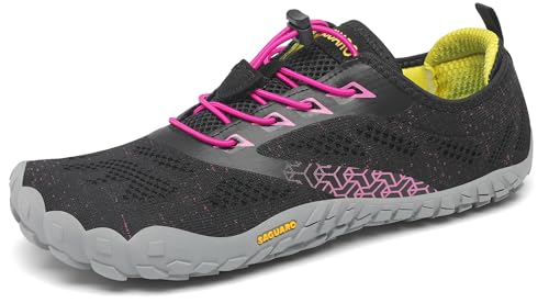 SAGUARO Unissexo Barefoot sapatilhas de Trail Running sapatilhas minimalistas confortáveis leves sapatos escalços