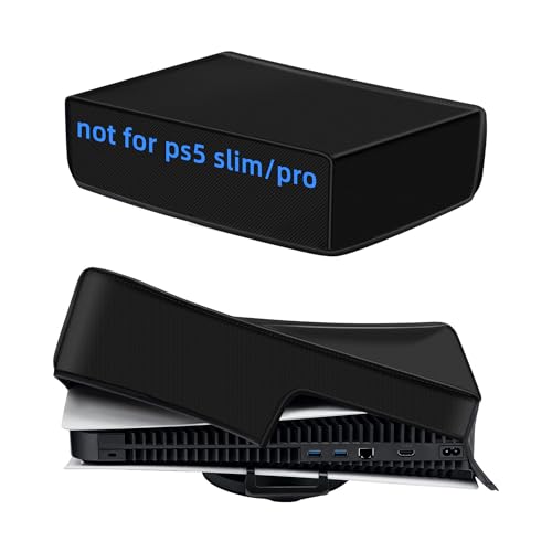 Mcbazel Capa contra pó protetor cobertura antipoeira para consola PS5 (Não para PS5 Slim/PS5 Pro)