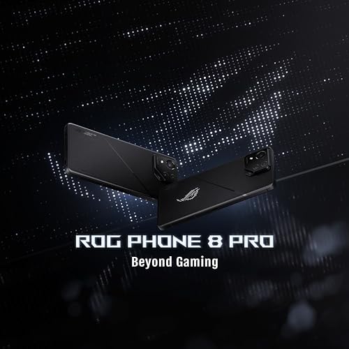 ASUS ROG Phone 8 Pro, EU Official, Phantom Black, 16 GB RAM 512 GB de memória, Snapdragon 8 Gen 3, 6,78" AMOLED 165Hz, câmara de 50 MP com gimbal