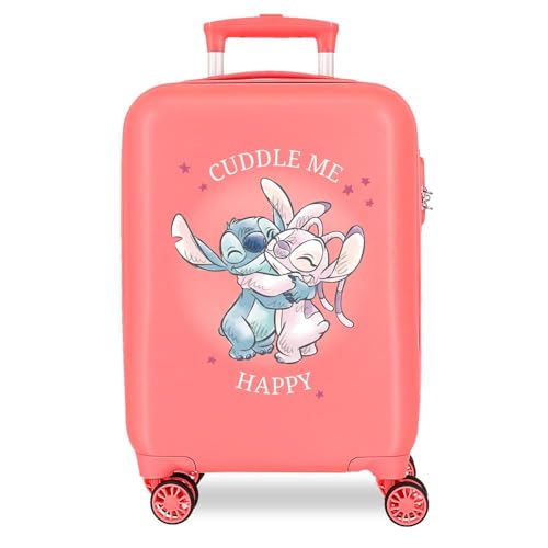 Disney Adorable Stitch Moods mala de cabine rígida ABS fecho de combinação lateral 4 rodas duplas bagagem mão