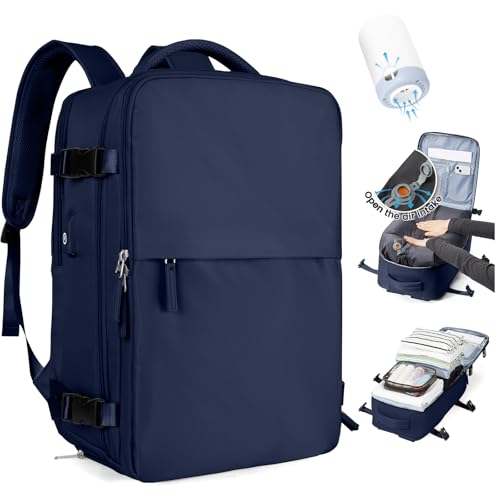 SZLX Mochila viagem cabine avion 40 x 20 x 25 mochila de viagem a vácuo com bomba bagagem manual 40 x 30 x 20 Ryanair malas de viagem malas de viagem cabine 45 x 36 x 20 Easyjet mochila portátil com