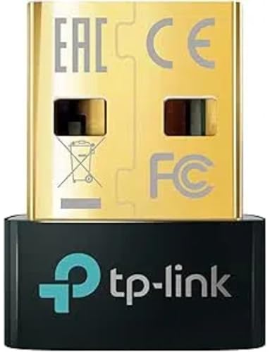 TP-Link UB500 Adaptador USB Bluetooth 5.0, conexão rápida e estável, compatível com Windows 11/10/8.1/7, Alcance melhorado, Plug & Play, para computador, portátil, auriculares, altifalante e teclado