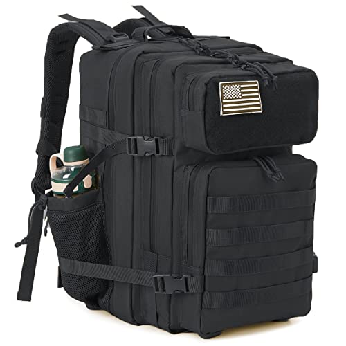 QT&QY Mochilas militares táticas 35/45 L mochila de assalto do exército mala Bug Out de 3 dias mochila de caminhada para acampar