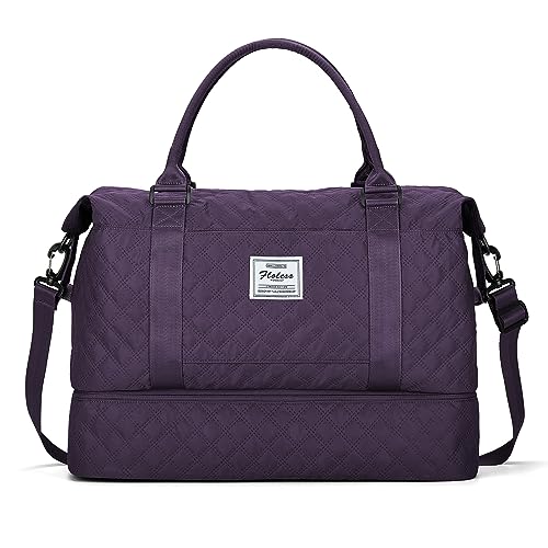 Bolsa de viagem para mulher, mala de desporto, mala de mão para bagagem, bolsa de ginásio impermeável, sacos de fim de semana para mulher, bolsa para hospital, bolsa de natação para praia, J9 - roxo