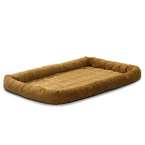 MidWest Homes for Pets Modelo 40236-CN Cama para cães com cabeça, comprimento 91,44 cm, cama para cães e gatos com cabeça confortável, adequada para cães de raças médias, cor castanha