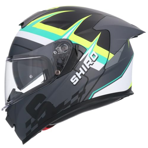 Shiro Helmets Capacete Raptor Pegasus preto mate SV (S 55/56)
