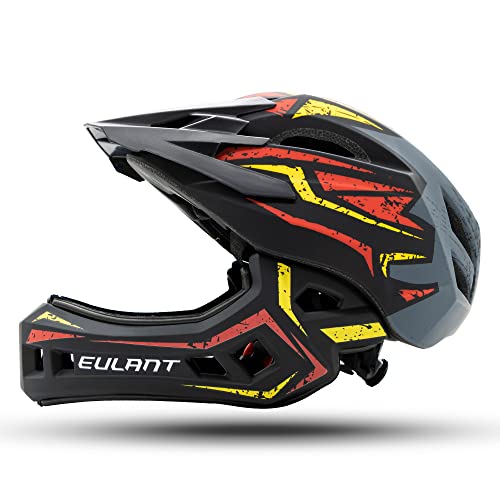 EULANT Capacete de bicicleta com suporte desmontável para crianças, leve capacete integral crianças para bicicleta MTB BMX ciclismo mota patinagem Scooter Skate Hoverboard