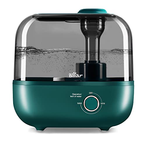 BEAR Top-Fill Humidificador 5 L de aromas, 28 dB ultra silencioso para bebés e plantas, 35 horas de funcionamento, com bandeja de aroma, de vapor rotativo de 360 °, desligamento automático