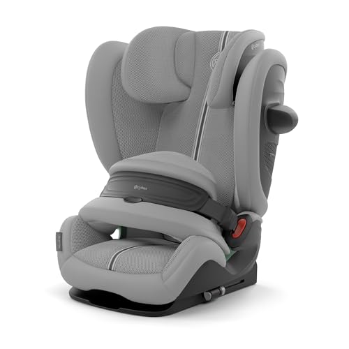 Cybex Gold Cadeira de carro Pallas G i-Size, 76-150 cm, 15 meses a 12 anos, aprox. 9 a 50 kg, Plus, pérolas G2, cinzento (meio cinzento)