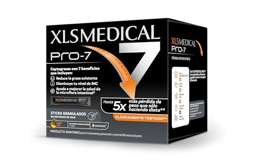 XLS Medical Pro7 Pack 1 meses de tratamento (90 sticks), origem natural, sabor abacaxi. Perde até 5 vezes mais peso do que apenas fazendo dieta