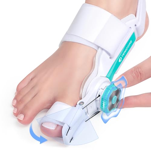 TENICORE Corretor de Juanetes botão ajustável separador dedos pé corretor brinquedos mulher homem para Hallux Valgus protetor dedos pé 2 unidades