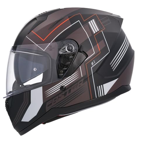 Shiro HEMETS Capacete integral SH-667 Faster, preto e cinzento mate, com óculos solares, XS,
