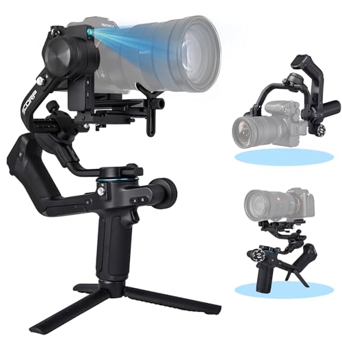 FeiyuTech Feiyu SCORP 2 [Oficial] Estabilizador de câmara DSLR digital para Canon/Sony/Panasonic/Nikon/Fujifilm, carregamento de 2,5 kg, ecrã tátil, 13 horas de duração da bateria