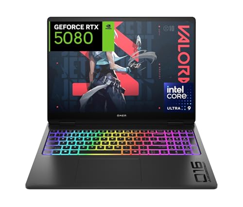HP OMEN MAX 16-ah0010ns Computador portátil Gaming de 16" 2,5 K 240 Hz Intel Ultra 9-275HX, 32 GB RAM, 1 TB, NVIDIA GeForce RTX 5080 16 GB, Windows 11, WiFi 7. Preto - Teclado lado QWERTY espanhol