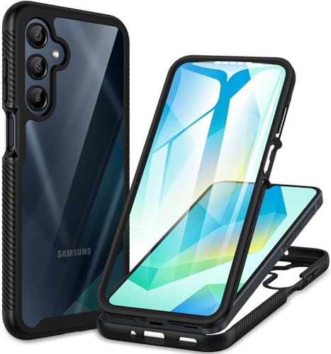 CENHUFO Capa para Samsung A16 5G/4G / A26 5G, capa anti-impactos de 360 graus com protetor de ecrã integrado, camada dupla face robusta para Samsung Galaxy A16 5G/4G / A26 5G - preto
