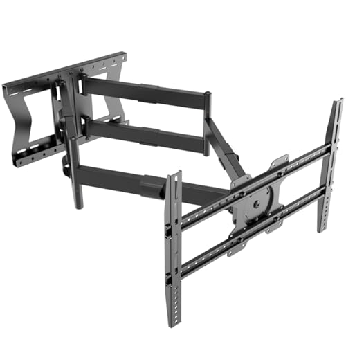 Nanook 4100 Suporte de parede de braço comprido para televisores de 42 a 75 polegadas, extensão extra longa de até 100 cm, suporte de TV que permite movimento completo, suporta peso de até 80 kg