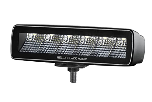 HELLA 1FB 358 176-201 LED-Farol de estrada - Black Magic Mini Lightbar 6,2" - 12/24 V - montagem exterior - iluminação campo próximo - cabo: 800 mm - Conector: extremidades de cabo abertos