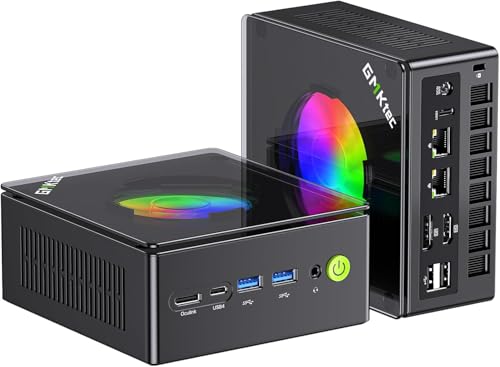 GMKtec K11 Gaming Mini PC, AMD Ryzen 9 8945HS (8C/16T, até 5,2 GHz), 64 GB RAM DDR5 RAM, 1 TB SSD Mini computador para desktop, HDMI/USB4 x 2/Oculink/DisplayPort