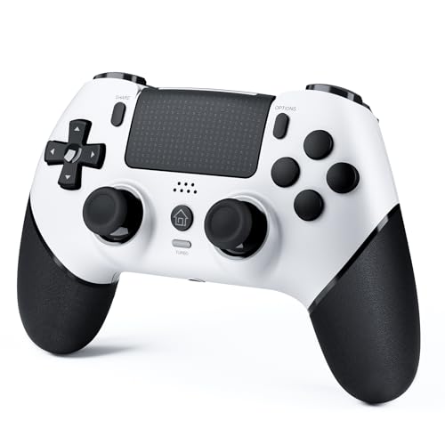 CHEREEKI Mando para PS4, Mando Play 4 Inalambrico Compatiable con P4 Pro, P4 Slim con Joystick Hall, Función de Mapeo, Giroscopio y Vibración Dual