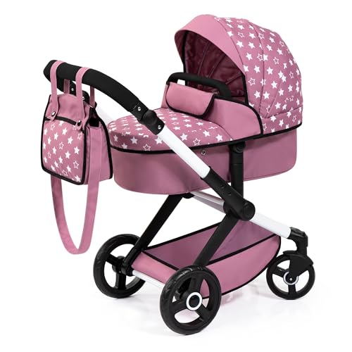 Bayer Design 17076AB Carrinho de pulso Combi Xeo, carrinho para bonecos, bolsa, descapotável e regulável em altura