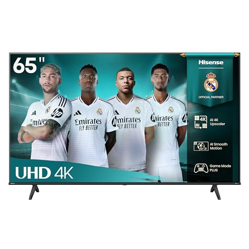 Hisense 65E63QT - UHD 4K, Smart TV de 65 polegadas, visão dolby, modo de jogo Plus, DTS Virtual X, controlo por voz, duplo controlo de volume, auto organização canais TDT