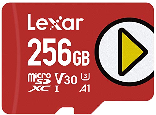 Lexar Play cartão micro SD 256 GB, microSDXC UHS-I, leitura de até 150 MB/s, Microsd compatível com Nintendo Switch, telefone e tablet (LMSPLAY256G-BNNAG)