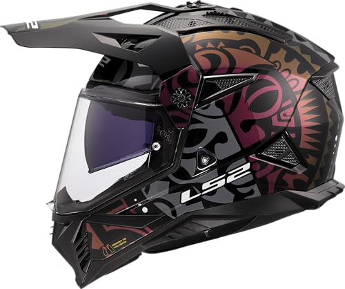 LS2, Capacete Moto Cross PIONEER II RANGI Gloss Black, L