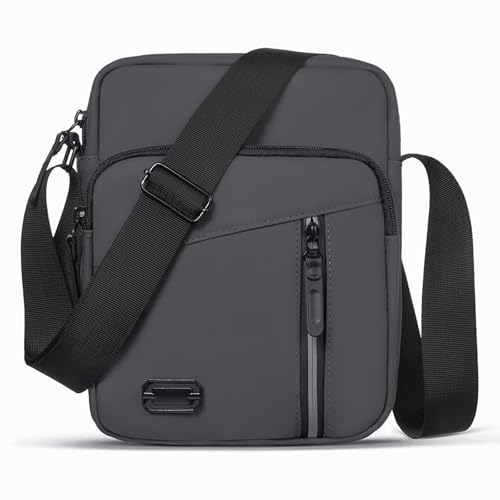 Aucuu Saco peito homem de grande capacidade, impermeável bolsa tiracolo crossbody para viajar, correr, ciclismo, negócios