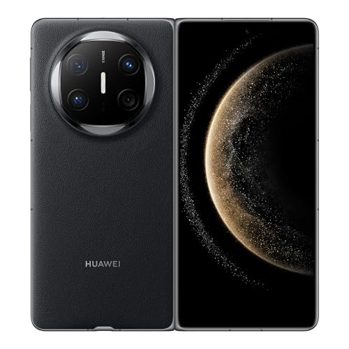 HUAWEI Mate X6, 12 + 512G, Smartphone dobrável compacto, ultrafino e resistente, câmara ultra cromada, vidro Kunlun de 2.ª geração, ecrã X-True™, 5110 mAh, preto