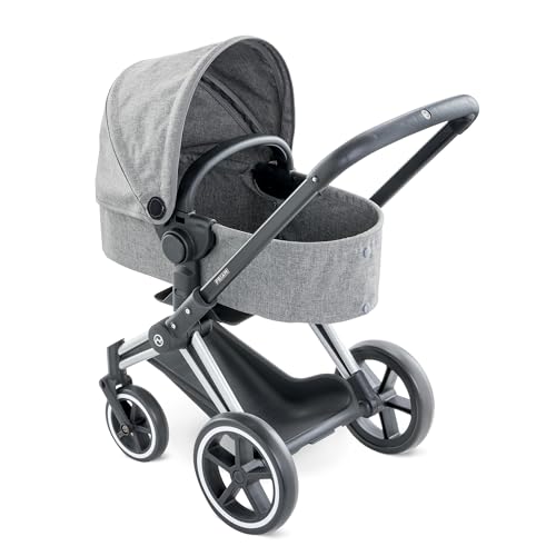 Smoby Cybex Carrinho para bonecos, cinzento, para crianças a partir de 3 anos - 37 x 21,5 x 61,5 cm