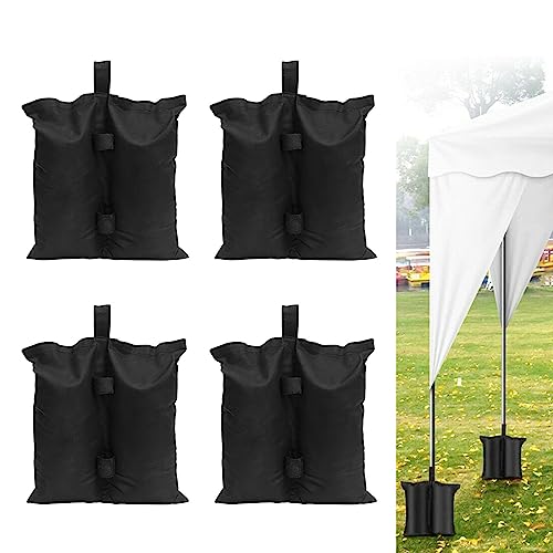 Sacos de peso para tendas, 4 peças sacos de areia para canteiro, pesos para tendas malas de toldo emergente, tenda de campanha, reutilizável