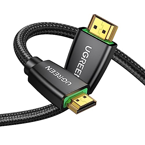 UGREEN Cabo HDMI 4K 60Hz UHD 2.0 de alta velocidade de 18 Gbps com ethernet 3D HDR ARC Dolby Vision compatível com PS5 PS4 Xbox barra de som Blu-Ray TV nylon trançado, 5 m