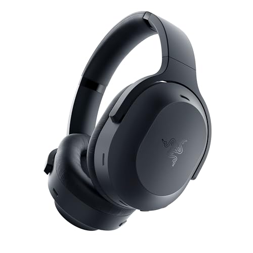 Razer Barracuda Pro Auriculares sem fios para jogos com ANC híbrido (amplificador de áudio cromado THX, SmartSwitch Dual Wireless, controladores TriForce 50 mm), preto
