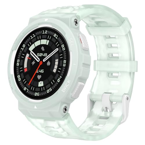 Amazfit Active Edge (46 mm) Smartwatch com design desportivo e de fitness resistente e elegante, GPS, treinador de saúde AI, Sport Outdoor, exercícios e exercícios, bateria de 16 dias, 10 ATM