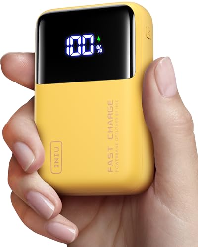 INIU Power Bank, 100 W 20000 mAh Mini-bateria externa, carregadores móveis carregamento rápido USBC Input & Output para MacBook Steam Deck iPhone Samsung, Travel Essentials adequado para homens e