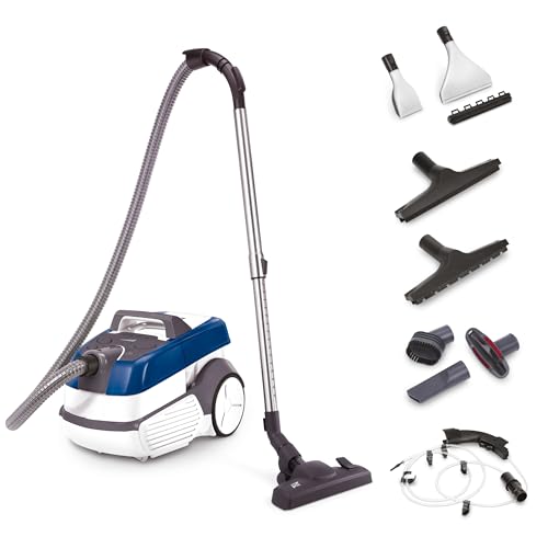 Di4 AquaMax, Aspirador potente limpador de tapeçarias, Carpet Cleaner Vacuum, aspirador de líquidos tapeçaria, filtro HEPA, 14 acessórios, detergentes incluídos, 2100 W