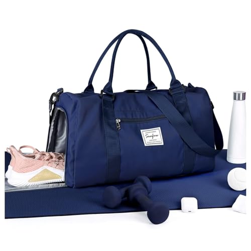 HYC00 Saco de ginásio desportivo mulher homem bolsa de desporto grande bolsa de ginásio com compartimento sapatos e bolso Wet bolsa de fitness bolsas de desporto de mulher Sports Gym Bag Hospital