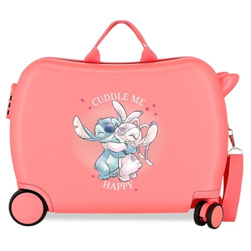 Disney Adorable Stitch Moods mala de cabine rígida ABS fecho de combinação lateral 4 rodas duplas bagagem mão