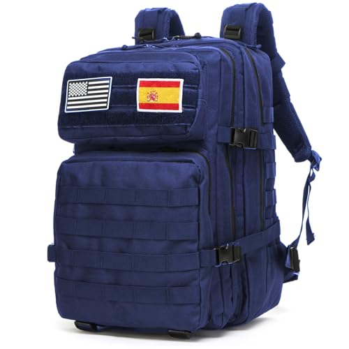 GUJOIN Mochila de pesca de 50 litros impermeável de nylon durável, mochila desportiva tática militar ao ar livre mochilas de caminhada casual