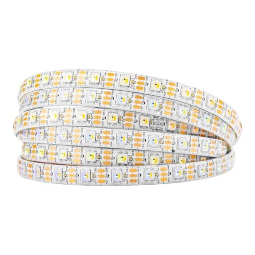 BTF-LIGHTING RGBW RGBNW Natural White SK6812 (Similar WS2812B) 16,4 pés 5 m 60 leds/pixels/m Individually Addressable Flexível 4 cor em 1 LED Dream Color LED Strip Waterproof IP65 DC5V