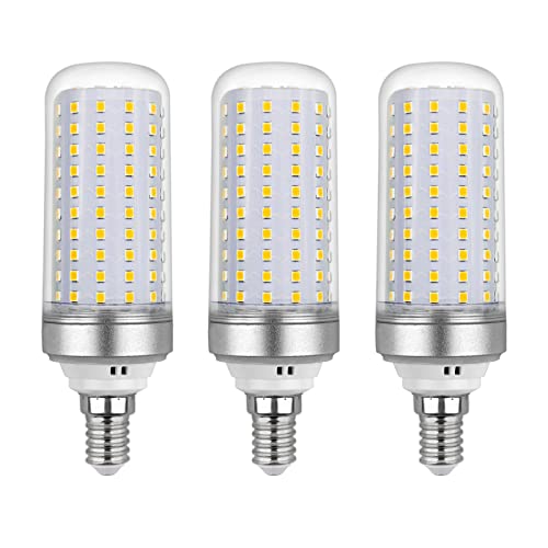 SCNNC Lâmpadas LED milho E14 20W, CA175-265 V, 2200LM branco neutro 4000K, não regulável, 200 W lâmpada halogénea equivalente, lâmpada LED para lustres, luzes de teto, embalagem de 3