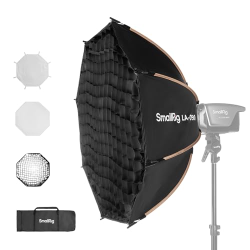SMALLRIG 35"/90 cm Softbox LA-O90 Soft Box octogono de libertação rápida para luzes COB de montagem Bowens para SMALLRIG para Neewer para Aputure para Godox - 4633