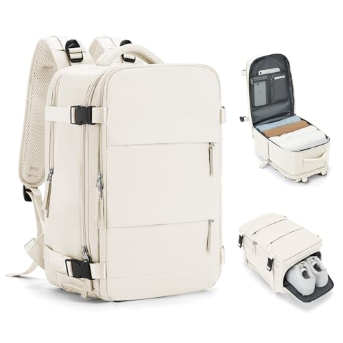 HPLQQ Mochila Viaje Cabina Avion 40x20x25 para Ryanair Mochilas para Mujer Bolsa de Cabina 45x36x20 Equipaje de Mano Cabina Avion para EasyJet Mochila de Senderismo Mochila Impermeable Cabina Mochila