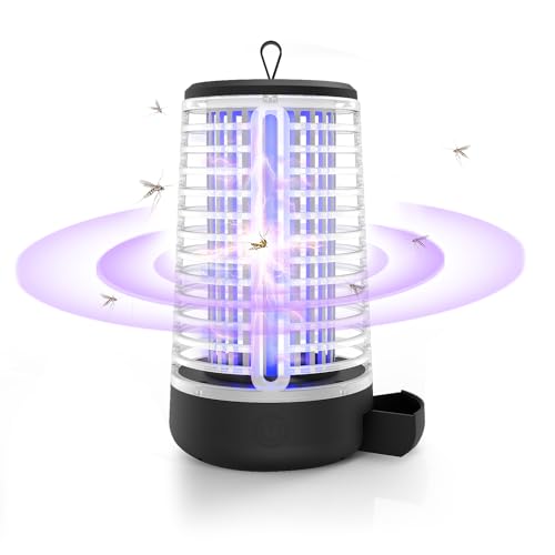 LEMENG Candeeiro anti-mosquitos elétrico, anti-mosquitos elétrico, ilumina e mata insetos voadores, 2000 V UV último modelo mata mosquitos elétrico