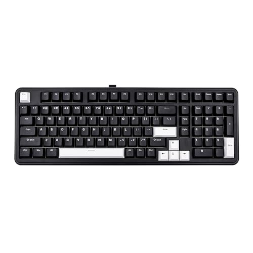 EPOMAKER TH99 Teclado mecânico tri-modo para jogos, personalizável e intercambiável a quente, com teclado numérico, Gasket e RGB, som cremoso, para PC/Mac/escritório/jogos (preto, Creamy Jade)