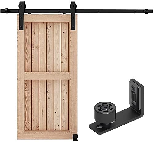 CCJH 5,5 m / 1,68 m kit de acessórios para portas de correr, contém guia de chão ajustável