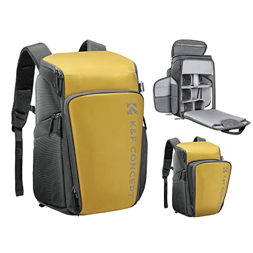 K&F CONCEPT Mochila de câmara profissional, bolsa para fotógrafos câmara impermeável de grande capacidade para câmera Reflex digital DSLR, adequada para viagens ao ar livre caminhadas fotografia