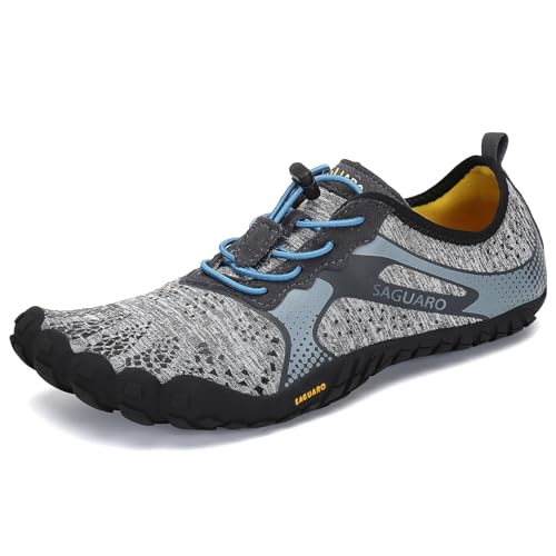 SAGUARO Barefoot Homem mulher sapatilhas minimalistas para zero Drop Soles e Wide Tox Box, Gr.35-48 UE