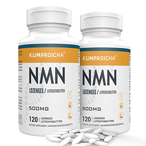 NMN comprimidos sublinguais 500 mg, suplemento NAD+ de ação rápida e máxima absorção (240 Count)